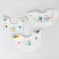 3PcsLot Baby Girl Bibs Tassel Saliva Towel Lace Embroidery Newborn Feeding Apron Boys Bandana Burp Cloths Feeding Fake Collar