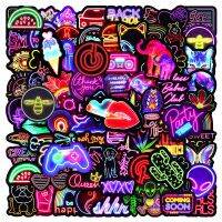 ☈ 10/30/50/100PCS Anime Neon Light Graffiti Stickers for Children Toy Laptop Luggage Car Motorcycle Cool Waterproof Decals Sticker