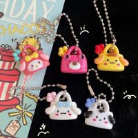 MAXPRIMO POM Purin My Melody พวงกุญแจกระเป๋า Pachacco Lotso จี้แฟชั่น Kawaii Cinnamoroll พวงกุญแจกระเป๋าเป้สะพายหลังตกแต่ง