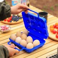 Outdoor 12 pieces of egg carton simulation tray portable camping protection box home storage anti-fall Outdoor camping