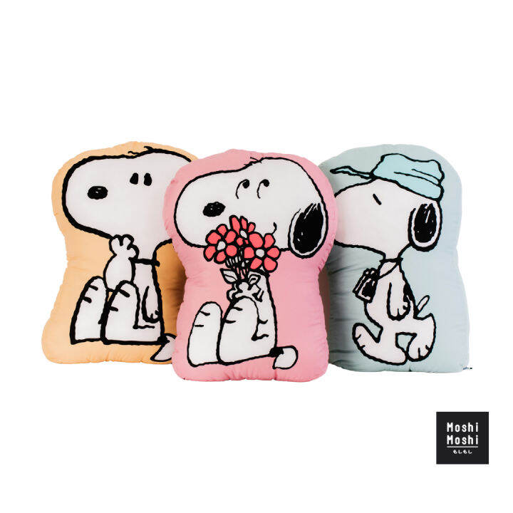 moshi-moshi-หมอนไดคัท-หมอนหนุน-หมอนนุ่มนิ่ม-ลาย-snoopy-ลิขสิทธิ์แท้-รุ่น-6100002736-2738