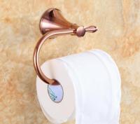 Bathroom Accessories Brass Square Style Rose Gold paper Toilet Paper Roll Tissue holder Hanger Wall Mounted LG990 Toilet Roll Holders