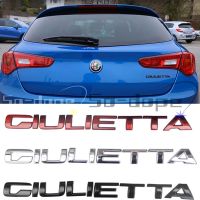 Metal GIULIETTA Letter Emblem Badge Trunk LOGO Car Stickers For Alfa Romeo Giulietta Exterior Accessories