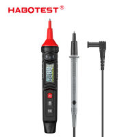 HABOTEST HT121 ปากกาดิจิตอลมัลติมิเตอร์ 600V DC / AC ความแม่นยำสูงทดสอบแรงดันไฟฟ้าและกระแส RMS NCV ปากกาทดสอบมัลติมิเตอร์การตรวจสอบลำดับเฟส