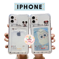 Momo case - เคสไอโฟน เคส iPhone กันกระแทกเคสใส่บัตร เคสซิลิโคนใส เคสใสทรงสี่เหลี่ยม7/8/6 12/12pro 11/13 /13promax เคสใส่บัตร #418