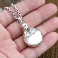 Men Women Fashion Vintage Perfume Bottle Lover Gift Pendant Necklace Hip Hop Rock Couple Birthday Jewelry Gift