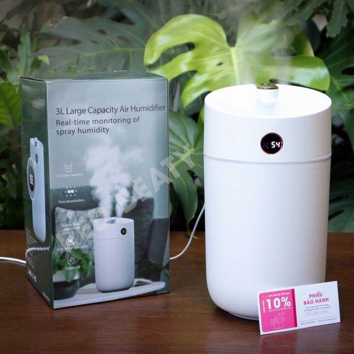 Máy phun sương kết hợp đèn ngủ Humidifier X12 ,dung tích 3l công suất