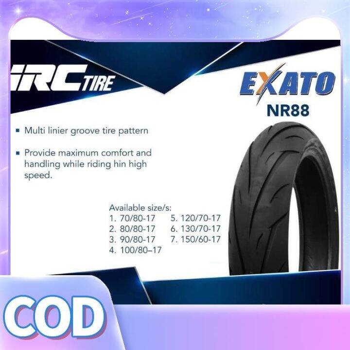 Local delivery 】 Irc exato tire made in indonesia size 14 17 available