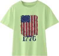 Kid Toddler Shirts 4th of July 3D Graphic Printed Tees Boys Girls Novelty Fashion Short American Culture Kids