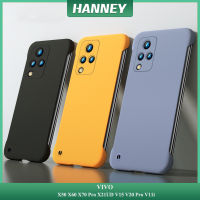 HANNEY สำหรับ VIVO Y36 Y78 X50 X60 X70 X80 Pro V29 V27 V27E V23 V23E V15 V20 Pro เคสโทรศัพท์ Ultra Slim Matte Hard PC Frameless กันกระแทกฝาหลังปลอก WBKPC-01