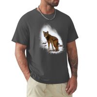 Coyote In The Snow T-Shirt Summer Top Anime T-Shirt For A Short Sleeve Mens T Shirt Graphic