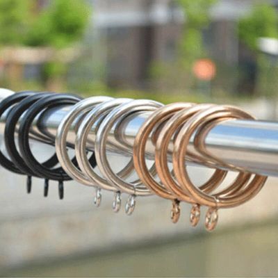 Curtain Hooks Accessories Hanging Ring Home Decor 10 pcs/lot Curtain Ring Curtain Decorative Curtain Clips Tools Metal