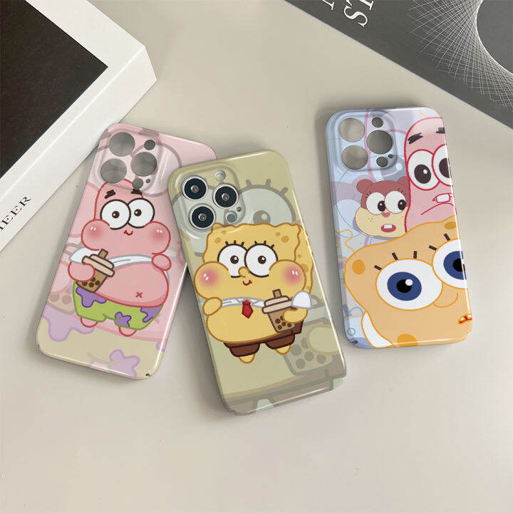 ggk-เคสสำหรับ-oppo-reno4-z-5g-reno5-reno5-5g-reno5-pro-5g-reno6-5g-reno7-pro-5g-reno8-5g-reno8-pro-5g-ฟิล์มเคสโทรศัพท์การ์ตูน-spongebob-ดีไซน์เต็มรูปแบบเปลือกแข็งคลุมทั้งหมดเคสห่อหุ้มกันกระแทก