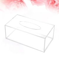 Napkin Box Paper Holder Dispenser Towel Container Serviette Cocktail Organizer Hand Rectangle Caddy Restaurant Basket Clear