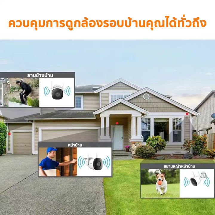 imou-ชุดกล้องวงจรปิดไร้สาย-bullet-2c-f42p-กล้อง8ตัว-พร้อม-nvr-8ch-มีไมโครโฟนและอินฟาเรดในตัว-ติดตั้งง่าย-wifi-kit-ระบบรักษาความปลอดภัยแบบไร้สาย