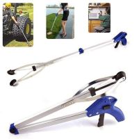 82cm Foldable Garbage Pick Up Tool Grabber Reacher Stick Reaching Grab Extend Reach Folding Long Trash Clamps Grab Pick Up Tool