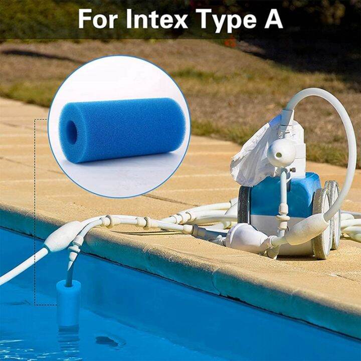 10pcs-foam-filter-sponge-for-intex-type-a-reusable-washable-swimming-pool-aquarium-filter-accessories