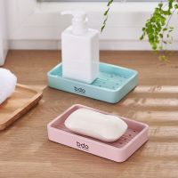 Soap Box Double Layer Soap Bubbler Soap Drain Dish Holder Multifunctional Bathroom Kitchen Soap Storage Container With Rollers Soap Dishes