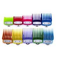 Colorful Cutting Guide Comb Multiple Sizes Metal Limited Combs Hair Clipper Cutting Tool