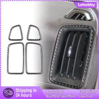 Lohobby 4x สติกเกอร์ปิดขจัดฝ้าด้านช่องลมระบายอากาศสำหรับเชฟโรเลตโคโลราโดสีดำ