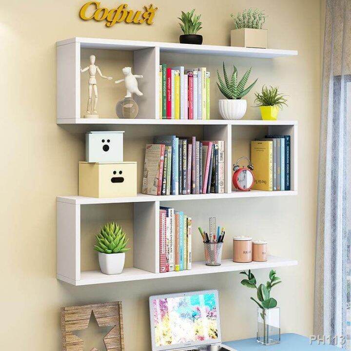 4 Layers Wooden Book Shelf Wall Rack Hanging Book shelves Wall Books
