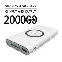 Wlk Power Bank 200000มิลลิแอมป์ต่อชั่วโมงแบบไร้สายชาร์จพาวเวอร์แบงค์เร็วแบบพกพาที่แบตเตอร์รี่นอก Type-C สำหรับ14 13 Power Bank S