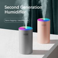 Colorful H2O Air Humidifier Portable Desktop Indoor Mini USB Aroma Diffuser Small Water Supplement Spray With Light