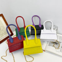 【cw】 Cross-Border Womens Bag 2021 New Jelly Bag Handbag Smiling Face Bag Crossbody Mini Contrast Color Small Bags Chain Bag ！