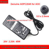 Genuine ADPC2045 45W Charger 20V 2.25A AC Adapter for Philips 278E8Q AG322FCX 278E8QJAB 272M8 ADPC2O45 LCD LED Monitor