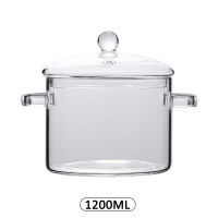Transparent Mini Soup Pot Glass Saucepan Stove Pot Kitchen Noodle Bowl Cooker Stovetop Cooking Tools Kitchen Accessories