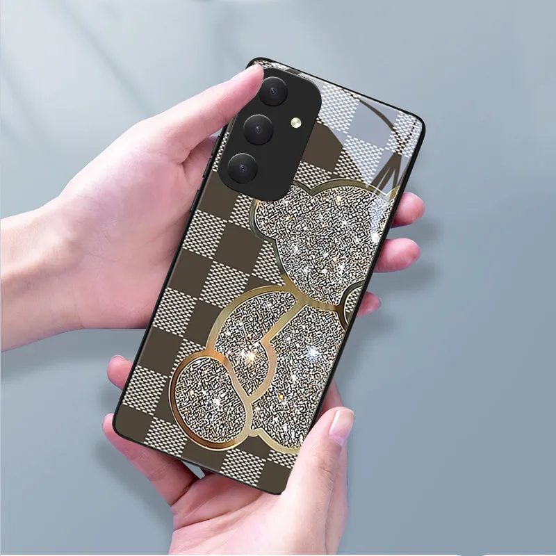 LV Pattern Glass Case - iPhone