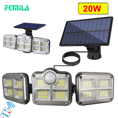 20W 3000lm Super Bright Solar Lights 122LED IP65 Waterproof Outdoor Indoor Solar Lamp With Adjustable Head Wide Lighting Angle