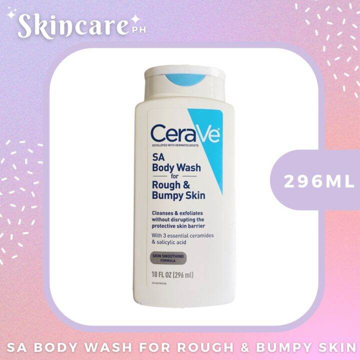 CERAVE SA Body Wash for Rough & Bumpy Skin 296ml Lazada PH