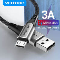 Vention สายชาร์จ Micro USB 3A สาย สายชาร์จเร็ว Fast Charge Data Cable for Oppo Samsung Xiaomi สายชาตร์ซัมซุง Vivo Android Huawei สายชาร์จหัวเวย Charging Cable