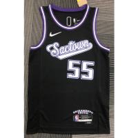 【Hot Pressed】2022 Nba Sacramento Kings No.55 Williams Black City Edition Basketball Jersey