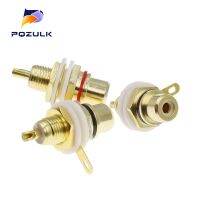 1Pair RCA Female Socket Connector Chassis Panel Mount Adapter Audio Terminal Plug 3.5MM Plug AV Plug