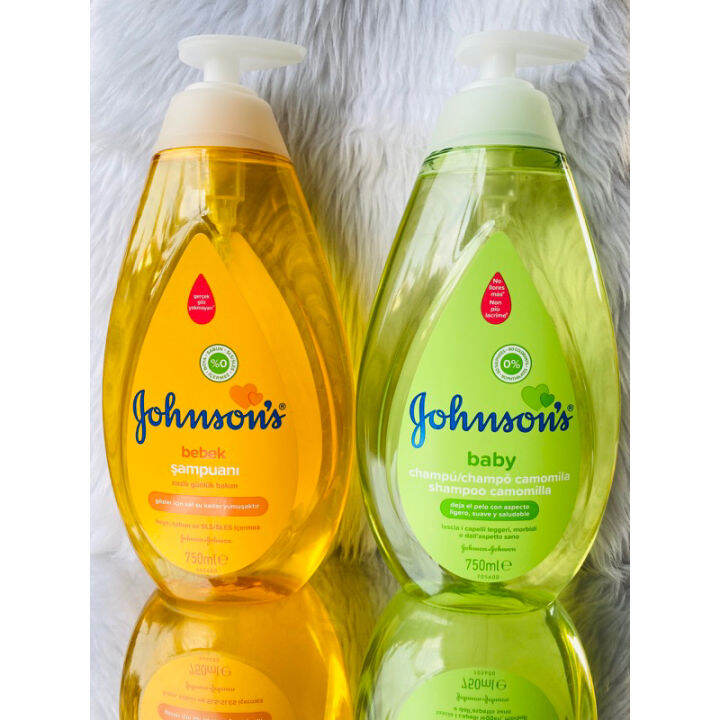 750ml Johnsons Baby Shampoo Re Original Classic and Chamomile Safe to