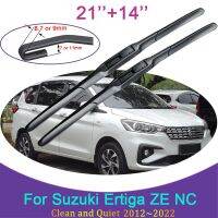 สำหรับซูซูกิเออร์ติก้า ZE NC 2012 2013 ~ 2022ไร้กรอบ Wiper Karet หิมะขูดด้านหน้าสติ๊กเกอร์ตกแต่งรถยนต์ที่ปัดน้ำฝนกระจกหน้า