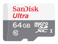 SanDisk microSD Ultra 64 GB Class 10 80MB/s แท้ประกันศูนย์ (SDSQUNS-064G-GN3MN)