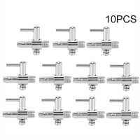วาล์วควบคุมการไหลแบบเปิด10ชิ้นเริ่มต้นสแตนเลสตัวแยกปริมาณอากาศปั๊มออกซิเจนอควาเรียมวาล์วปรับตรวจสอบปลา