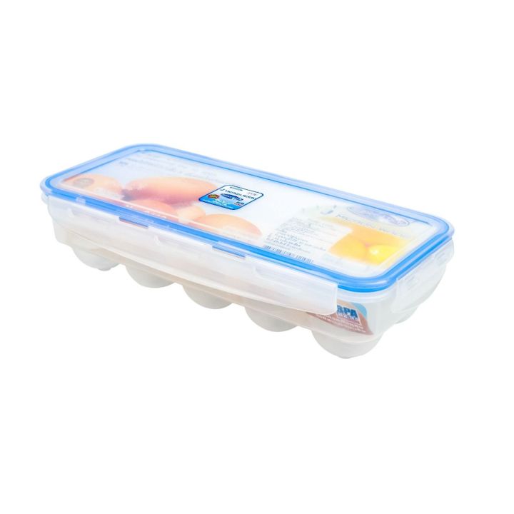 แผงไข่-กล่องเก็บไข่-10-ฟอง-กล่องแช่ไข่ในตู้เย็น-ป้องกันการแตกและยับยั้งแบคทีเรีย-แบรนด์-micron-ware-รุ่น-6110
