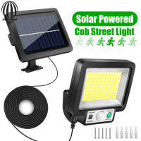 Lampu Solar Dinding กลางแจ้ง117COB 3โหมดกันน้ำพลังงานแสงอาทิตย์โคมไฟติดผนังสำหรับระเบียงในสวนโคมไฟดอกไม้ลานบ้าน