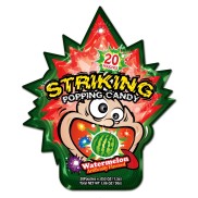 Kẹo Nổ Striking Hong Kong Popping Candy Vị Dưa Hấu Watermelon Gói 30g