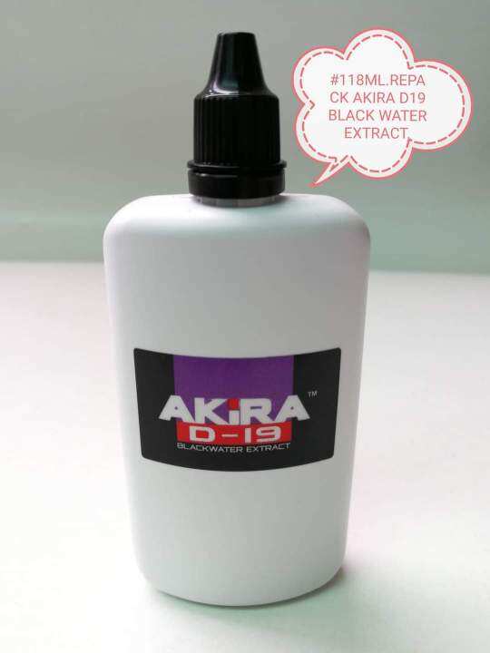 118ml Akira D19 Black Water Extract Aquarium Fish Ikan Akuarium Air