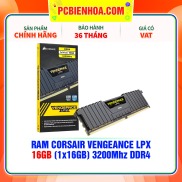 Ram CORSAIR VENGEANCE LPX CL16 16GBbus 3200 MHZ DDR4 chính hãng mới 100%