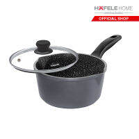 HAFELE หม้อด้ามจับเคลือบหิน STONELINE® ขนาด 18 ซม. พร้อมฝาปิด / STONELINE® Saucepan 18 cm, with glass lid