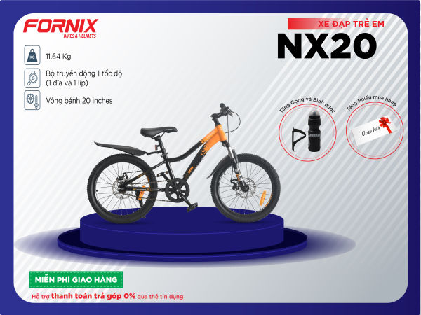 Xe đạp trẻ em Fornix NX20 gọn nhẹ chắc chắn kiểu dáng thông minh hiện đại