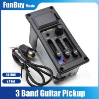 EQ-505 3 Band Acoustic Guitar Preamp Foll Guitar Piezo Pickup Amplifier EQ Equalizer Guitarra Accessories