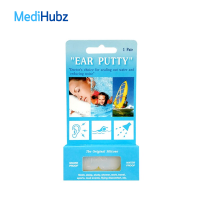 Ear Putty (Snore &amp; Water Proof) ที่อุดหู แบบซิลิโคน กันน้ำ และ เสียงกรน ใส่ว่ายน้ำได้ ear plug 1 คู่ 03615