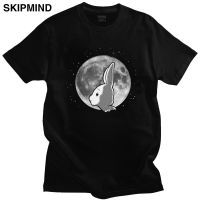 Cool Moon Beastars Tshirt Men Short Sleeved Soft Cotton T shirt Crew Neck Streetwear Japanese Furry Manga Anime Rabbit Louis Tee XS-6XL